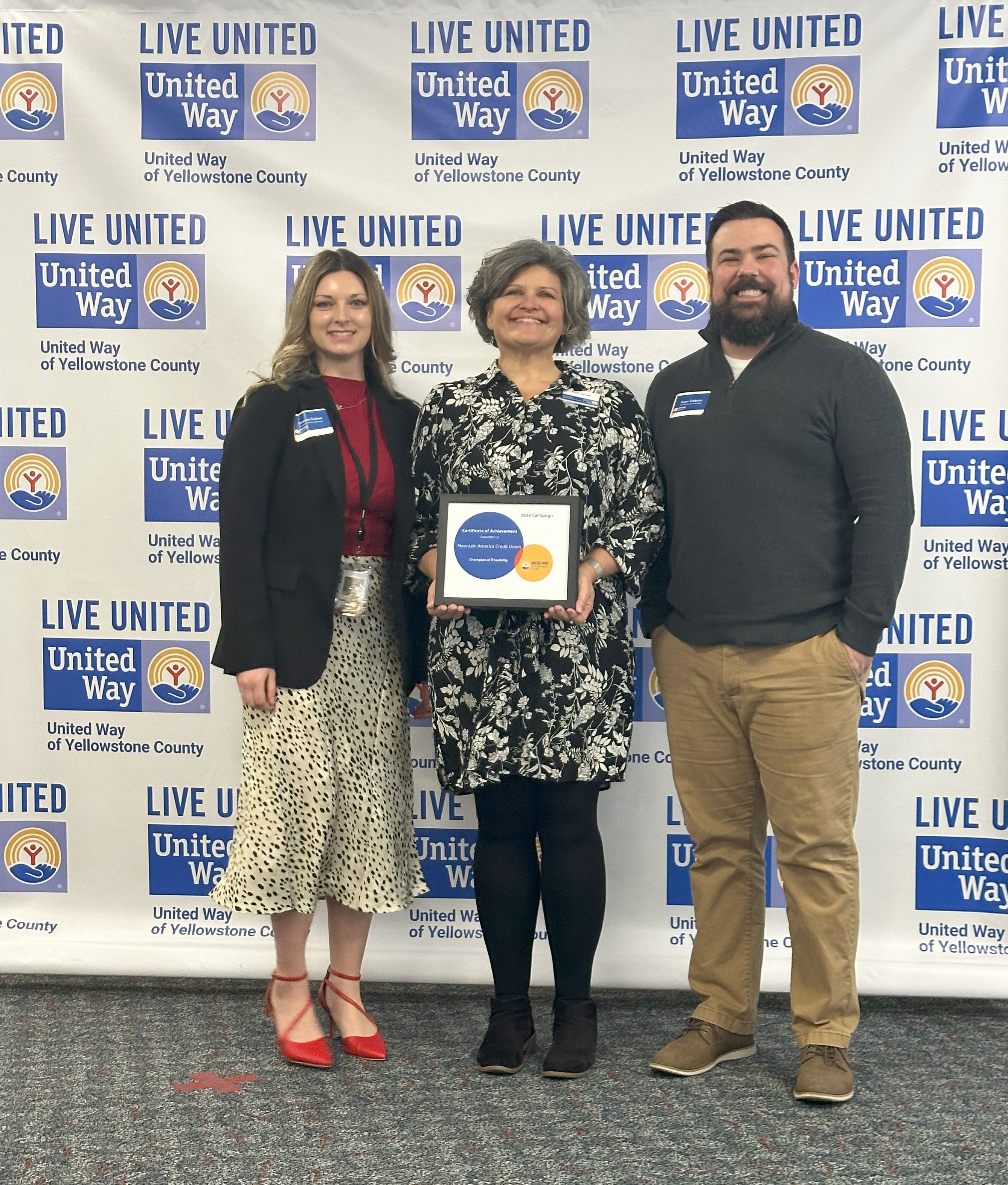 Mountain America Credit Union receives Champion of Possibility Award