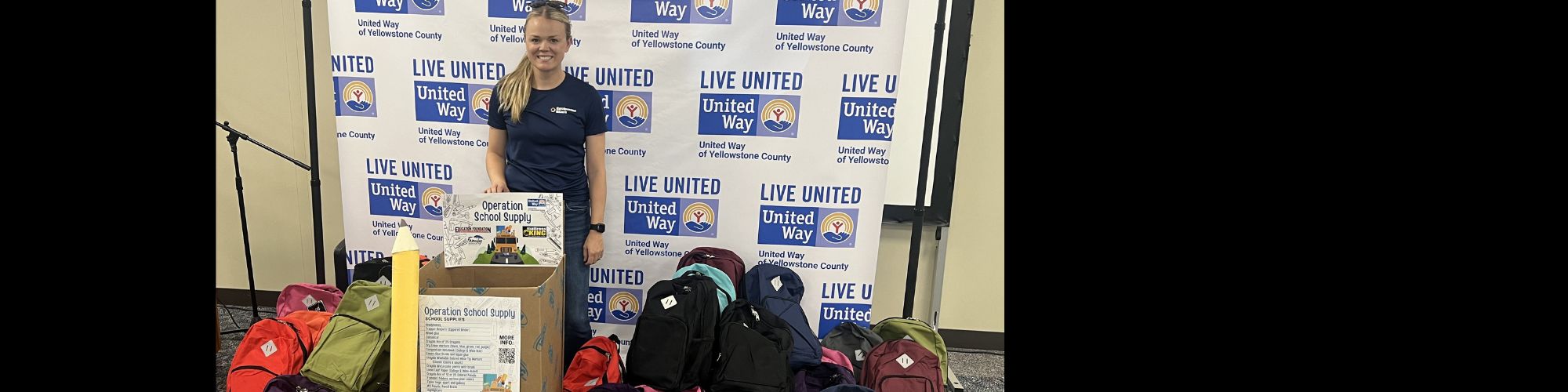 Equipment Share drops off a supply load at UWYC last year