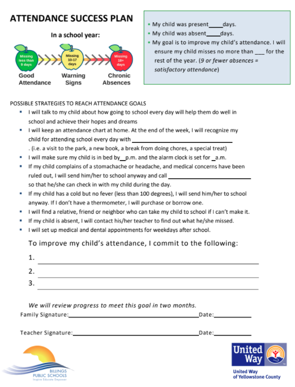 2021 Attendance Success Plan