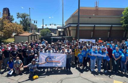 Volunteers at the 2024 Day of Action pose for a group photo